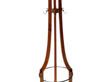 Arts & Crafts Coat Stand or Porte Manteau with Rotating Top, 1900s